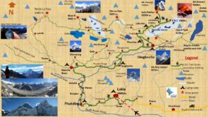 everest base camp trek map